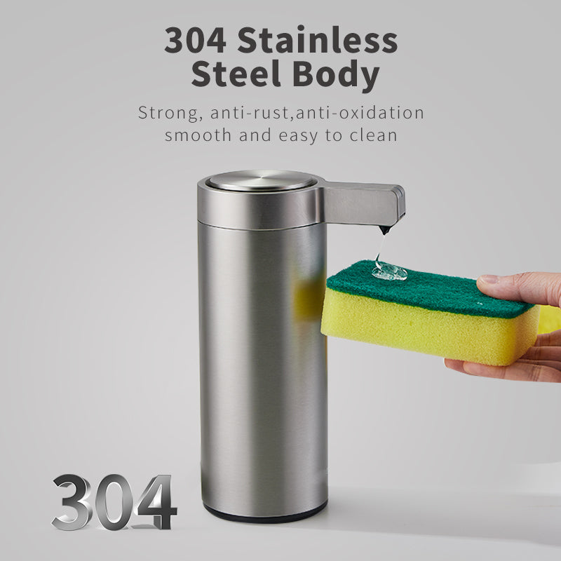 Smart Automatic Sensor Soap Dispenser Stainless Steel Kitchen Soap Machine For Hand Sanitizer  Body 1