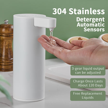 Smart Automatic Sensor Soap Dispenser Stainless Steel Kitchen Soap Machine For Hand Sanitizer  Body 6