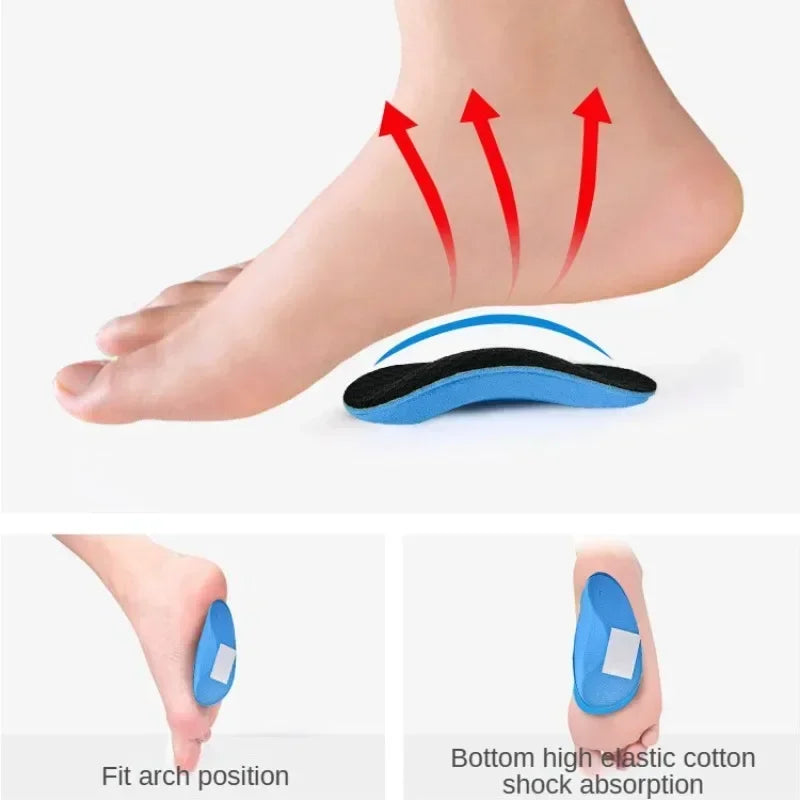 Orthopedic EVA Sports Palm Protector Insoles Flat Arch Support Half Cushion Footbed For Men  Women  4