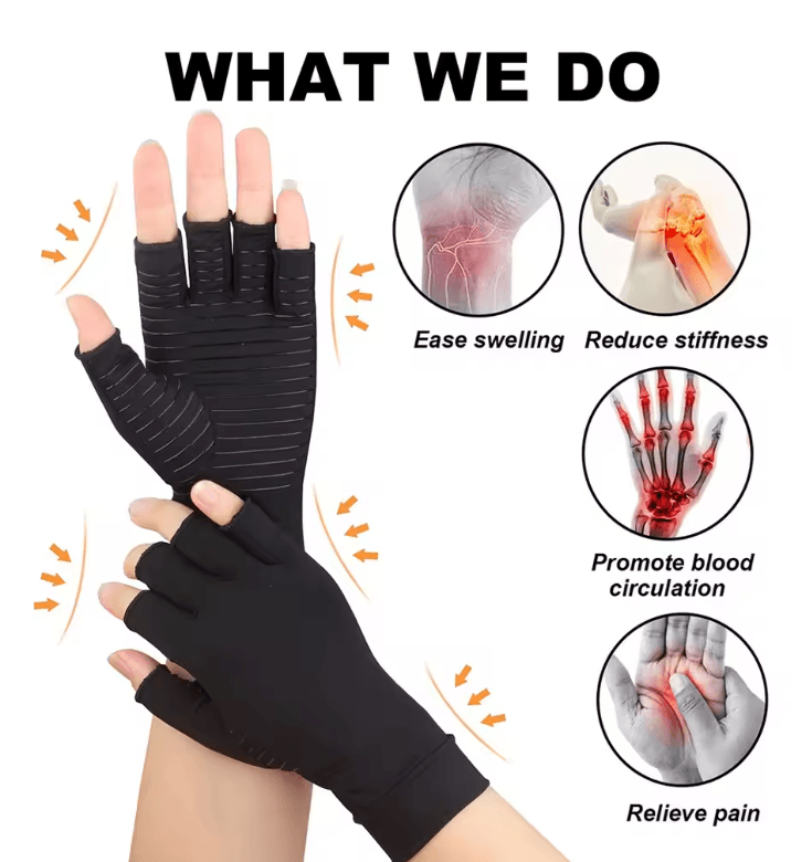 ReliefFlex Copper Compression Gloves For Arthritis And Hand Support 2