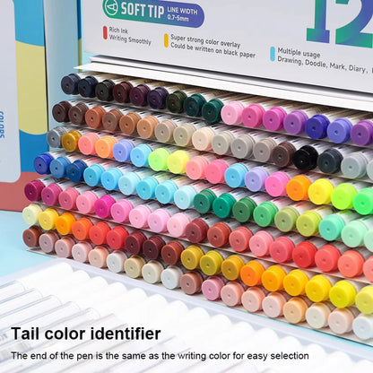 Soft Brush Tip Acrylic Marker Set, Paint Pens for Stone Wood Canvas, Ideal DIY Crafts and Christmas Gift