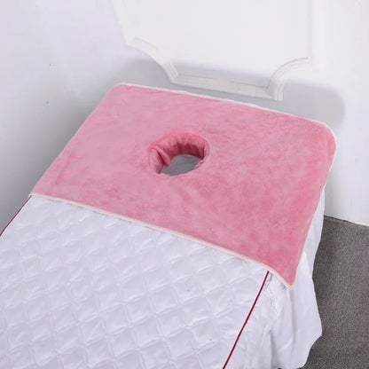 Thickened Beauty SPA Massage Table Planking Face Towel With Hole Bed Bandana Professional Soft Cott 10