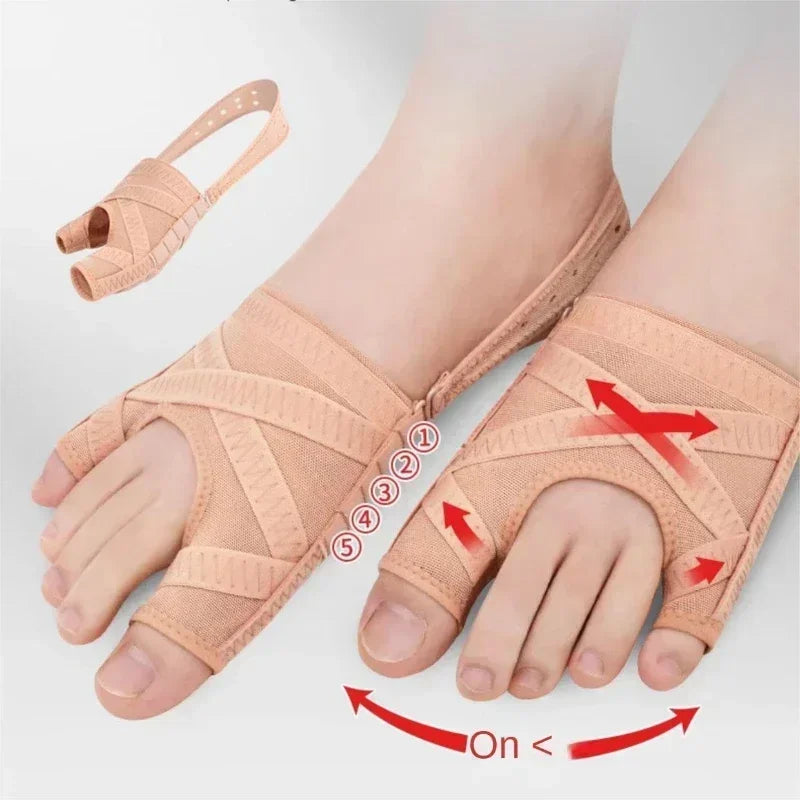 Fabric Bunion Corrector Breathable For Hallux Valgus Sleeve Spacer Separator Toe Corrector Easy To  4