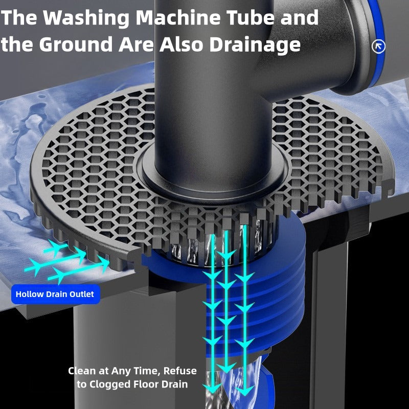 Universal Washing Machine Floor Drain Seal 2in1 Sewer Drain Connector Odor Blocker For Sink Sewer A 3
