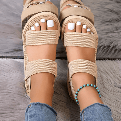 LumaStep Womens Wedge Sandals Lightweight Slingback Summer Shoes