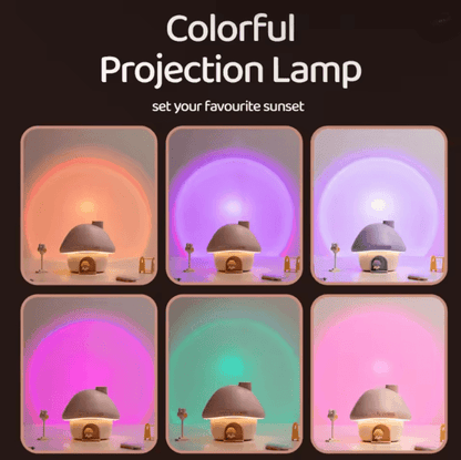 MistyGlow Mushroom House Mini Humidifier With Essential Oil Diffuser And Night Light 1