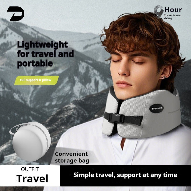 Memory Foam Ushaped Pillow Travel Neck Pillow Soft Comfortable Car Airplane Pillow Office Sleeping  1