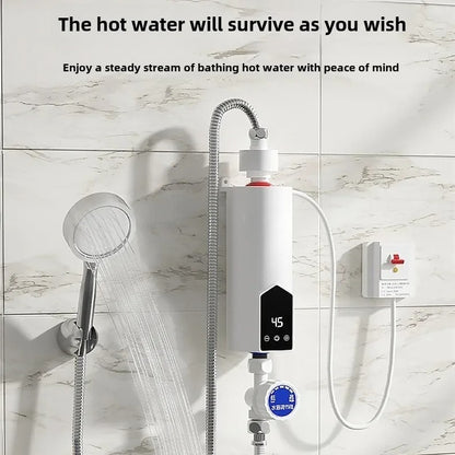Instant Water Heater, Portable Electric Heater for On-Demand Hot Water in Bathroom Shower, Home Kitchen