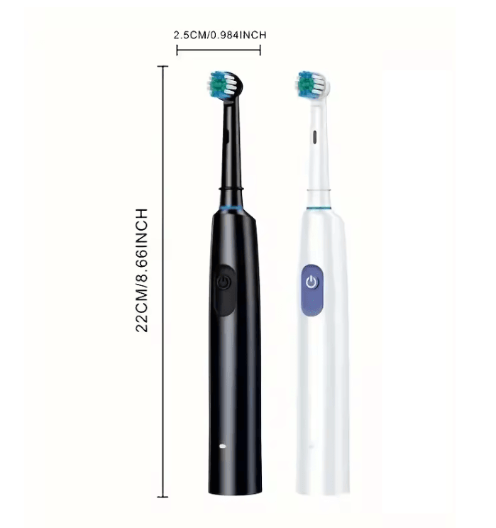 ProClean Rotary Electric Toothbrush Rechargeable With 8 Soft Brush Heads 1