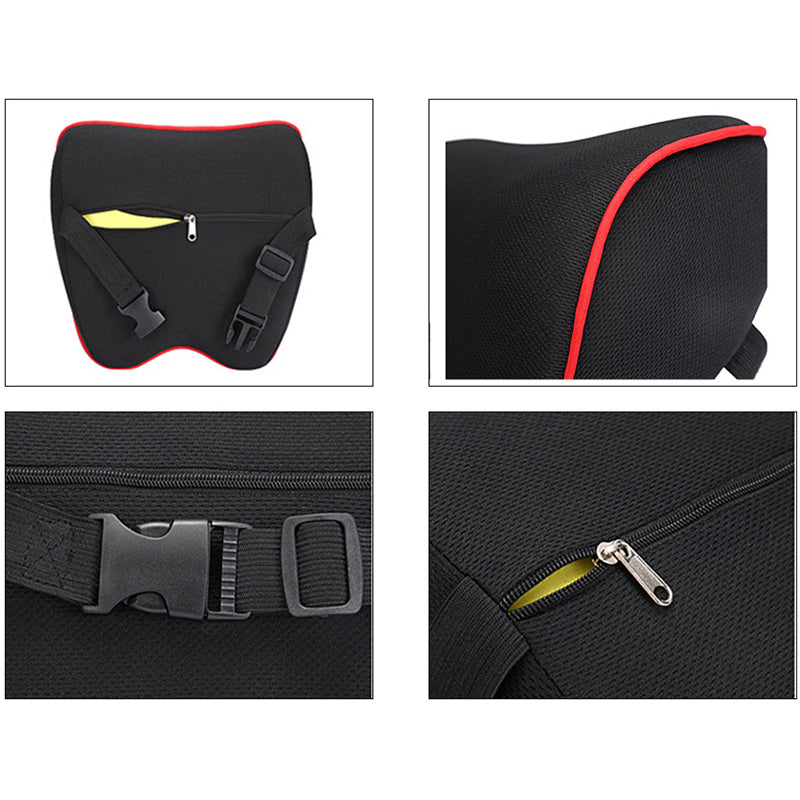 Universal Car Neck Headrest Pillow Memory Foam Support Cushion For Head Neck Shoulder Pain Relief A 1