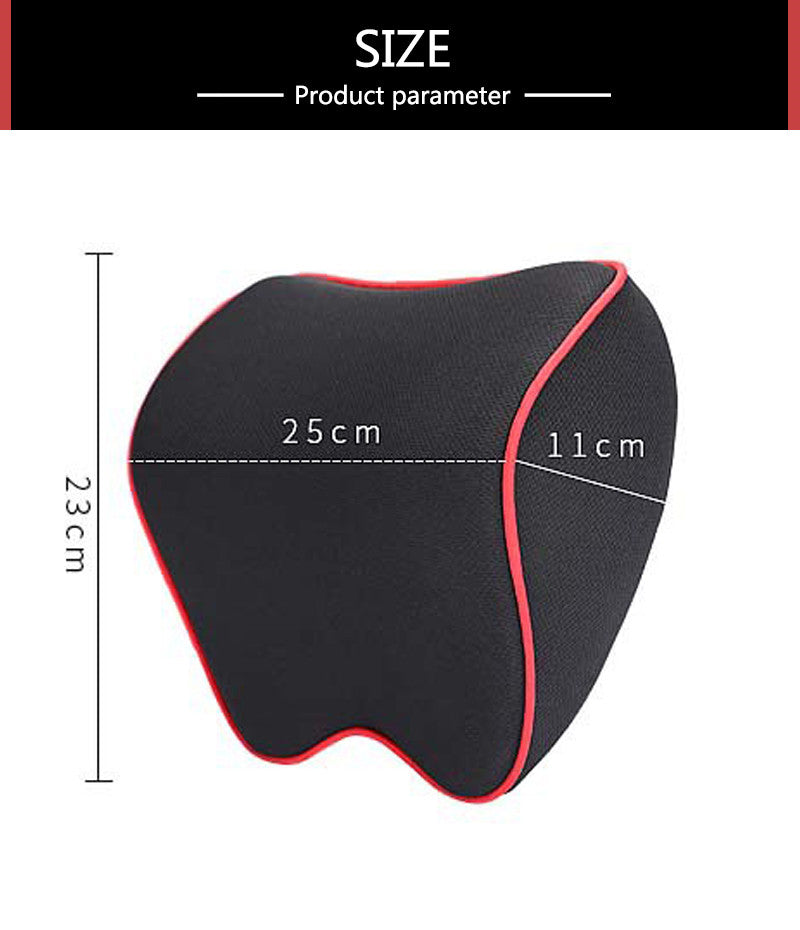 Universal Car Neck Headrest Pillow Memory Foam Support Cushion For Head Neck Shoulder Pain Relief A 2