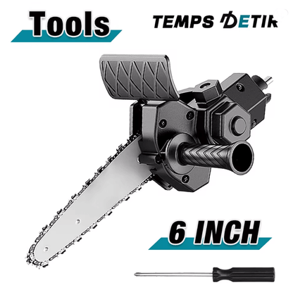 PowerCut Electric Drill to Chainsaw Adapter 6 Inch Portable Woodworking Tool
