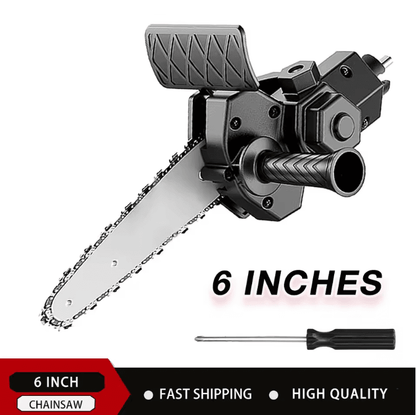 PowerCut Electric Drill To Chainsaw Adapter 6 Inch Portable Woodworking Tool 2