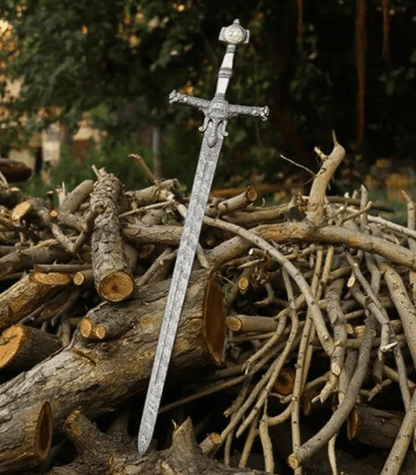 Authentic Hand-Forged Damascus Viking Sword – Medieval Replica for Collectors & Gifting