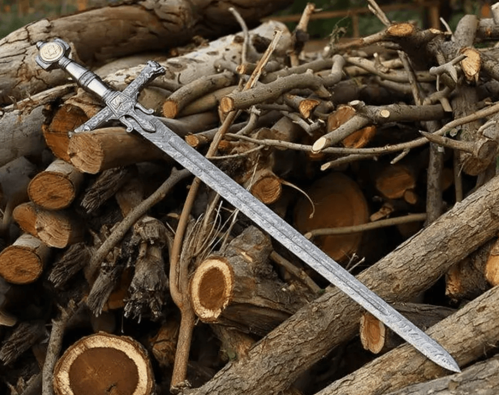 HandForged Damascus Steel Viking Sword