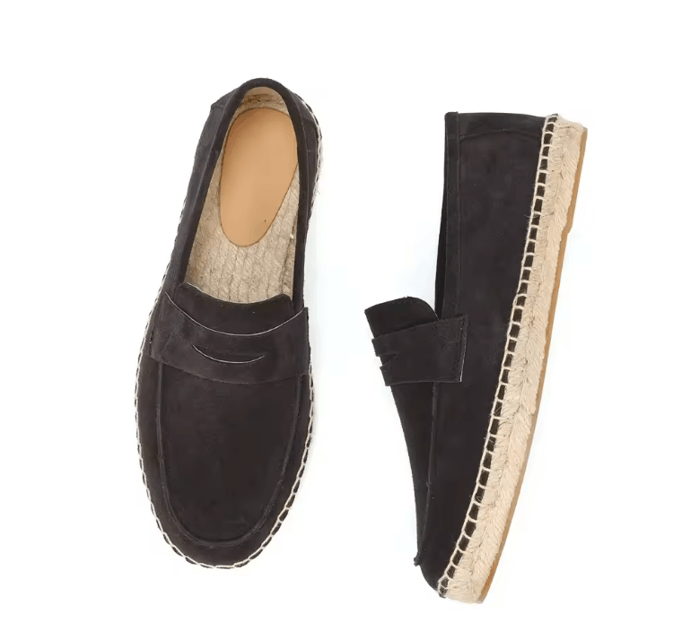 TerraStep Mens Suede Espadrilles Casual Slip On Loafers 6