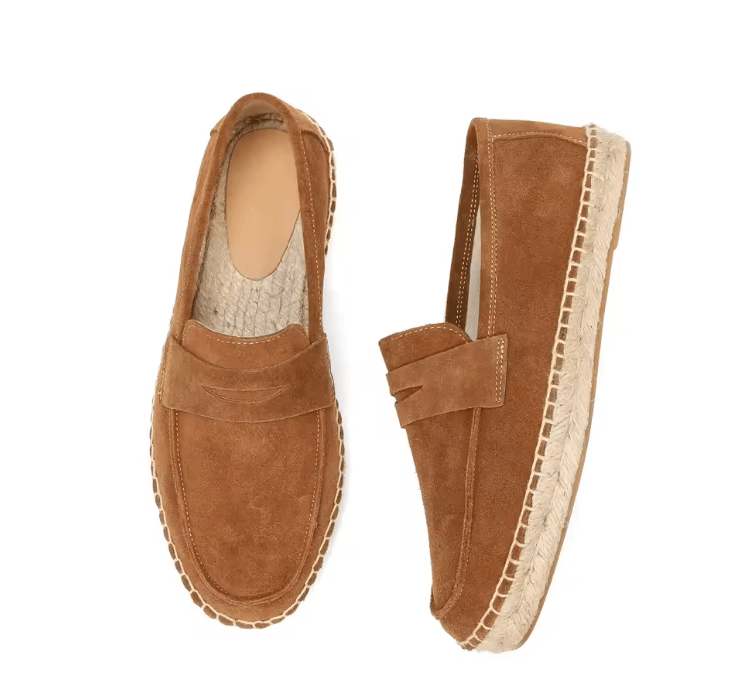 TerraStep Mens Suede Espadrilles Casual Slip On Loafers 3