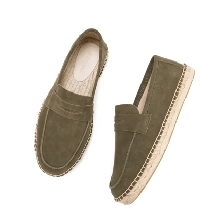 TerraStep Mens Suede Espadrilles Casual Slip On Loafers 5