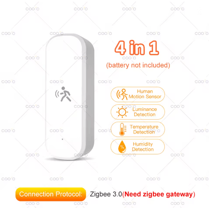 SenseGuard Tuya ZigBee Human Motion Sensor With MmWave Radar And Environmental Monitoring 3