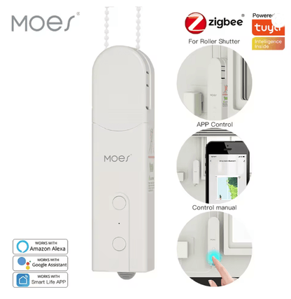 SmartRoll ZigBee Motorized Roller Blinds Drive with Tuya App and Voice Control