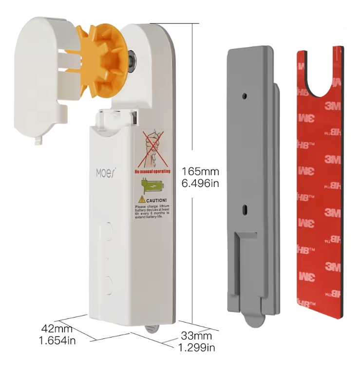 SmartRoll ZigBee Motorized Roller Blinds Drive With Tuya App And Voice Control 3