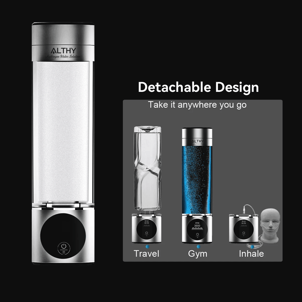Althy Hydrogen Water Generator Bottle With SPE PEM Technology And H2 Inhalation 2