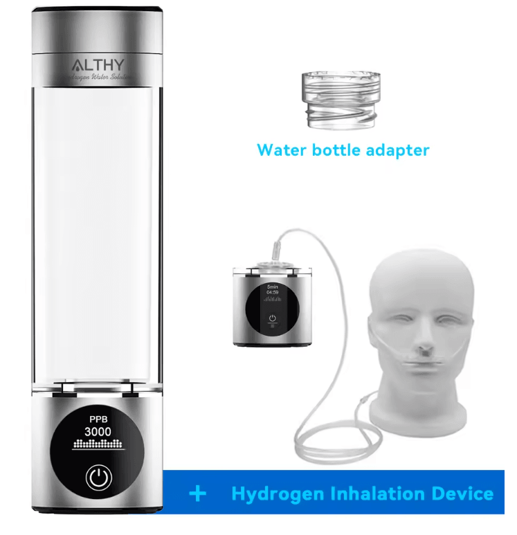 Althy Hydrogen Water Generator Bottle With SPE PEM Technology And H2 Inhalation 4