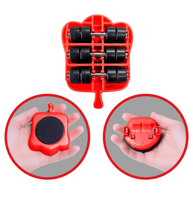 LiftEase Heavy Duty Furniture Mover Set With Lifter And Roller Wheels 2