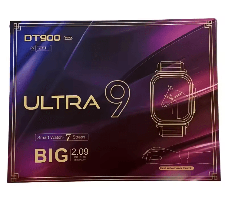 UltraView Smartwatch 3 With AMOLED Display ECG Monitoring And Multiple Straps 1