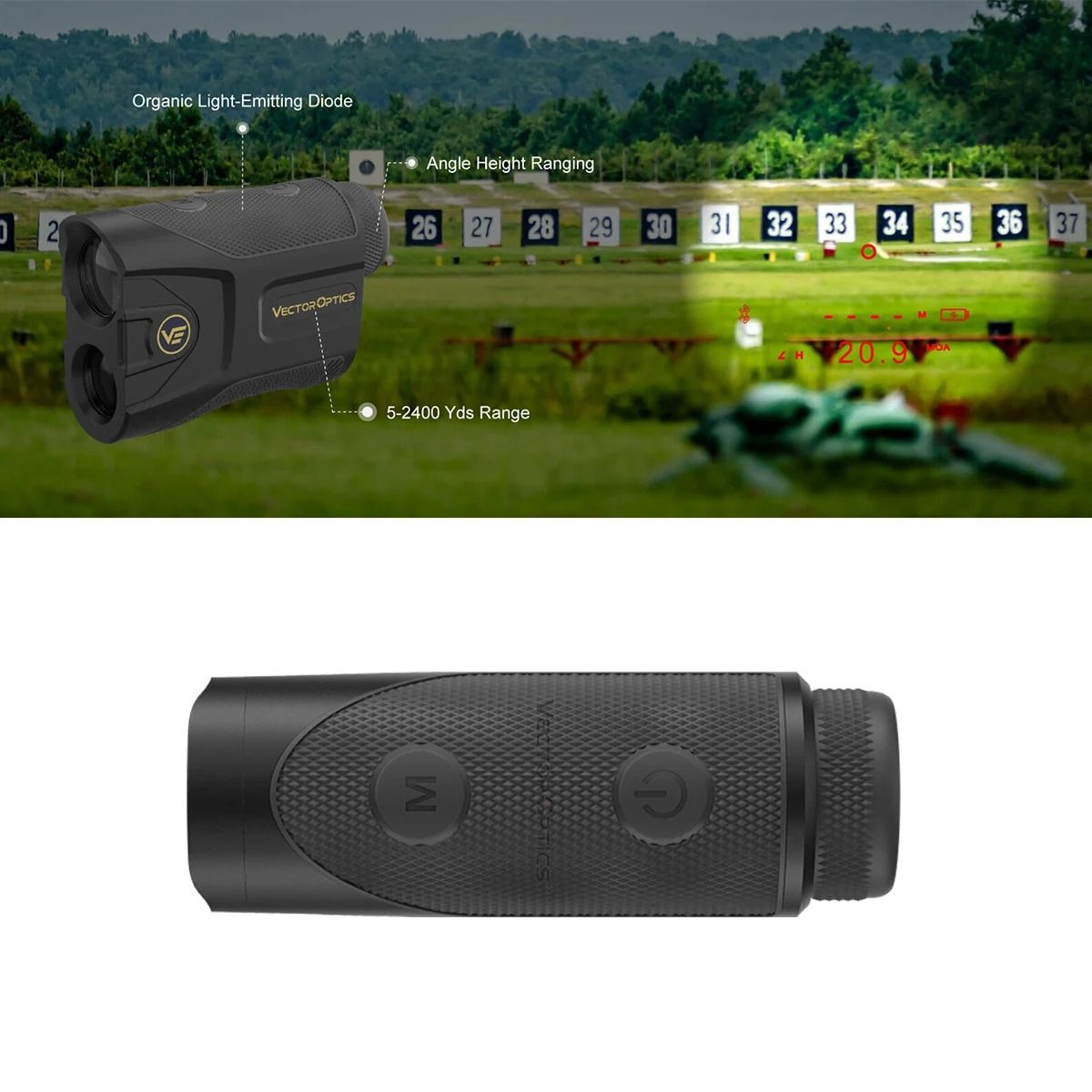 Digital Ballistic Laser Rangefinder with Multiple Measurement Modes