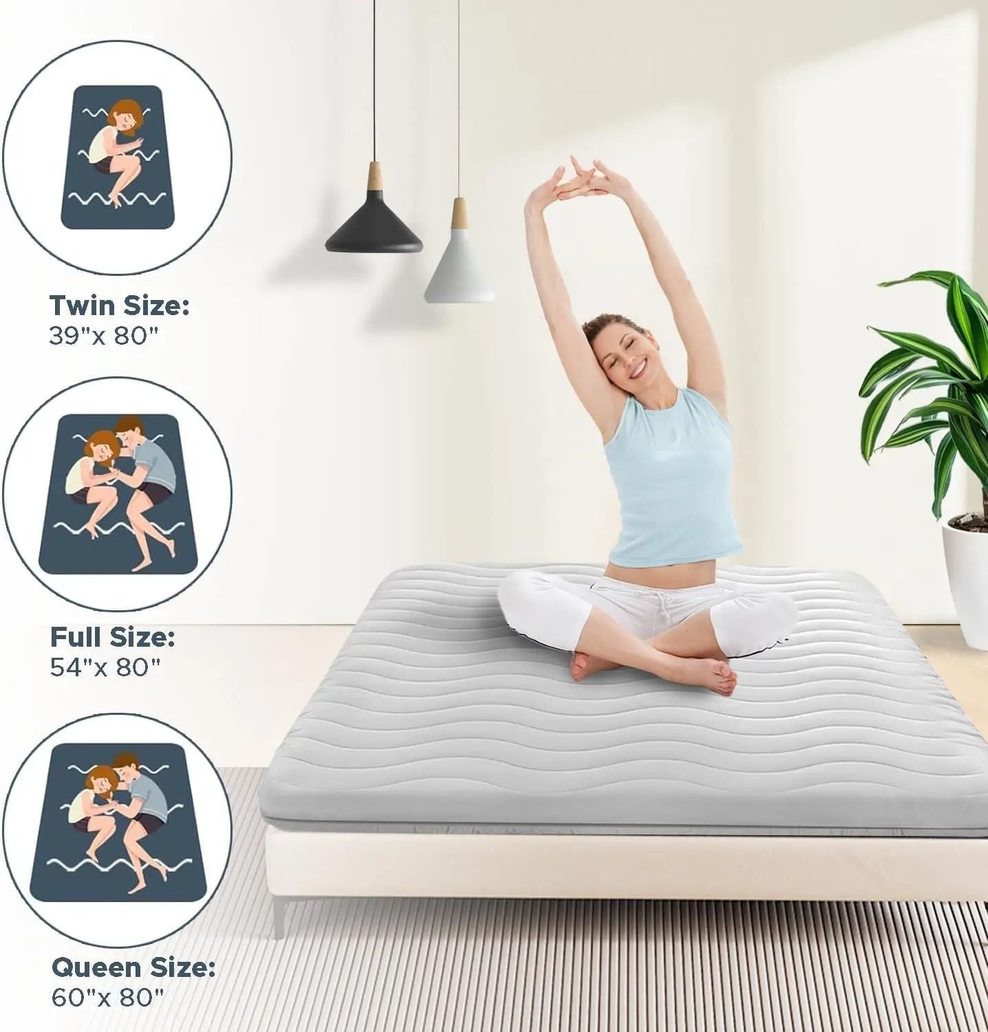 Foldable Floor Mattress With High Density Foam 4