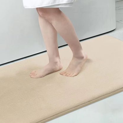 Homaxy Super Absorbent Memory Foam Bath Mat  NonSlip Bathroom  Bedroom Rug 10