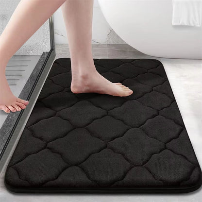 Homaxy Super Absorbent Memory Foam Bath Mat  NonSlip Bathroom  Bedroom Rug 13