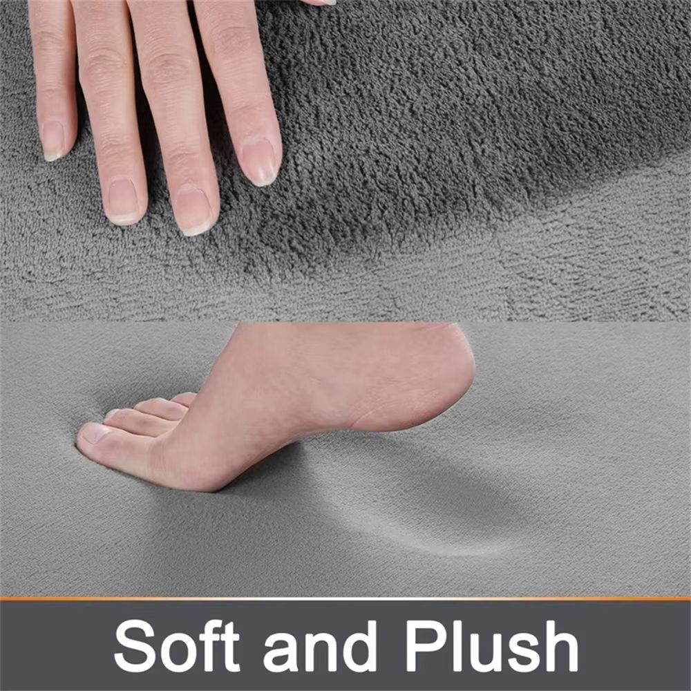 Homaxy Super Absorbent Memory Foam Bath Mat  NonSlip Bathroom  Bedroom Rug 1