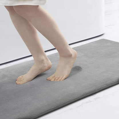Homaxy Super Absorbent Memory Foam Bath Mat  NonSlip Bathroom  Bedroom Rug 7