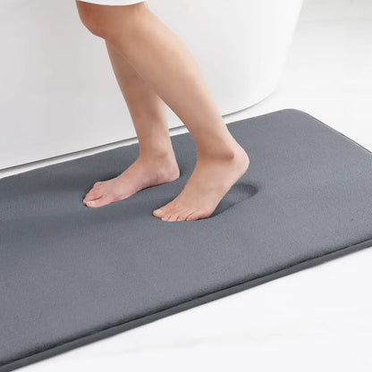 Homaxy Super Absorbent Memory Foam Bath Mat  NonSlip Bathroom  Bedroom Rug 8