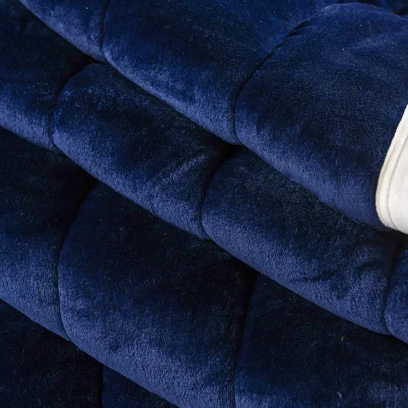 Luxury Flannel Fleece Blanket With Lambs Wool Lining 2