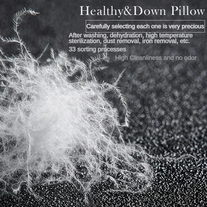 Luxury Goose Down Pillow With Soft Cotton Cover 2