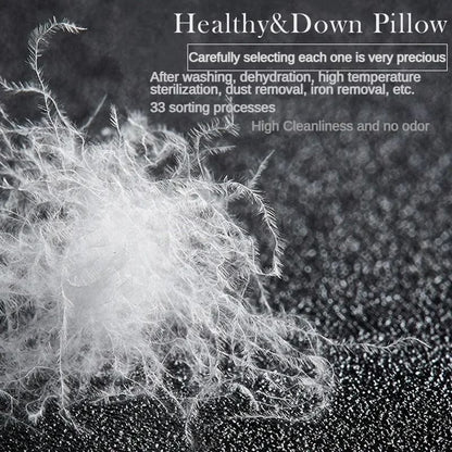 Luxury Goose Down Pillow With Soft Cotton Cover 2