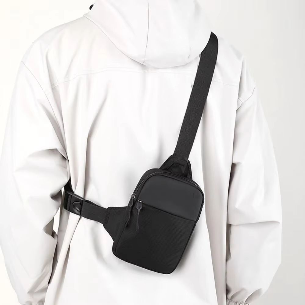 Mens Canvas Chest Bag  Small Crossbody Sling Bag For Everyday Carry 1