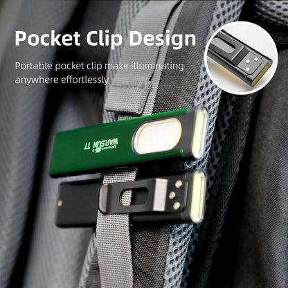 Warsun T7 LED Keychain Flashlight – Portable Mini Torch with Magnet