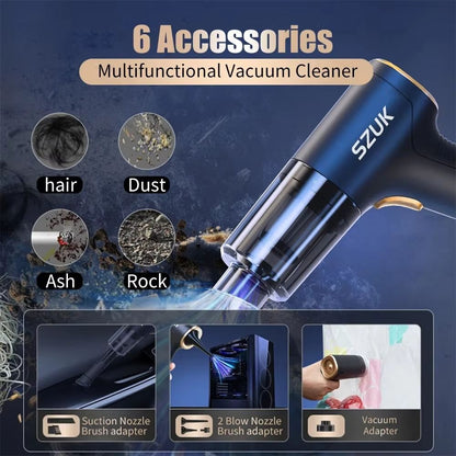 SZUK 18000PA Wireless Handheld Car  Home Vacuum Cleaner  Mini Portable Duster 2