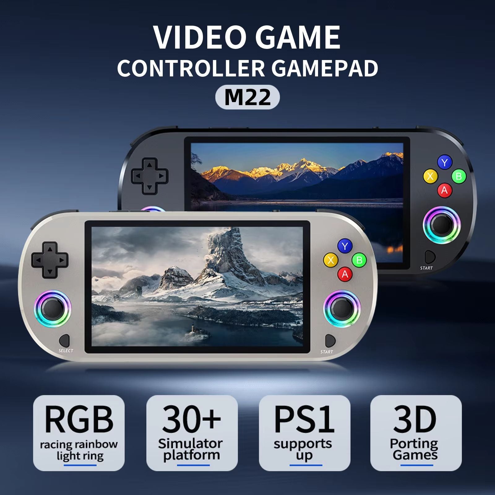 M22 Pro 128GB Portable Handheld Retro Gaming Console  50 IPS Screen 3