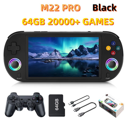 M22 Pro 128GB Portable Handheld Retro Gaming Console  50 IPS Screen 6