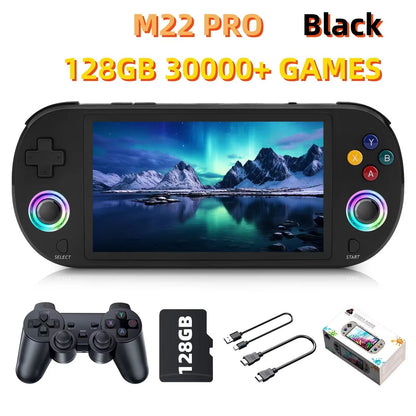 M22 Pro 128GB Portable Handheld Retro Gaming Console  50 IPS Screen 8