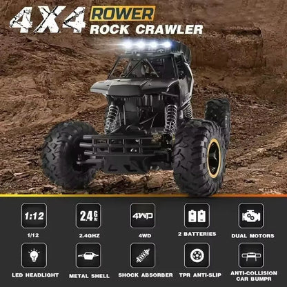 ZWN 1 12 1 16 4WD RC Car LED Lights Off Road Remote Control Buggy 2