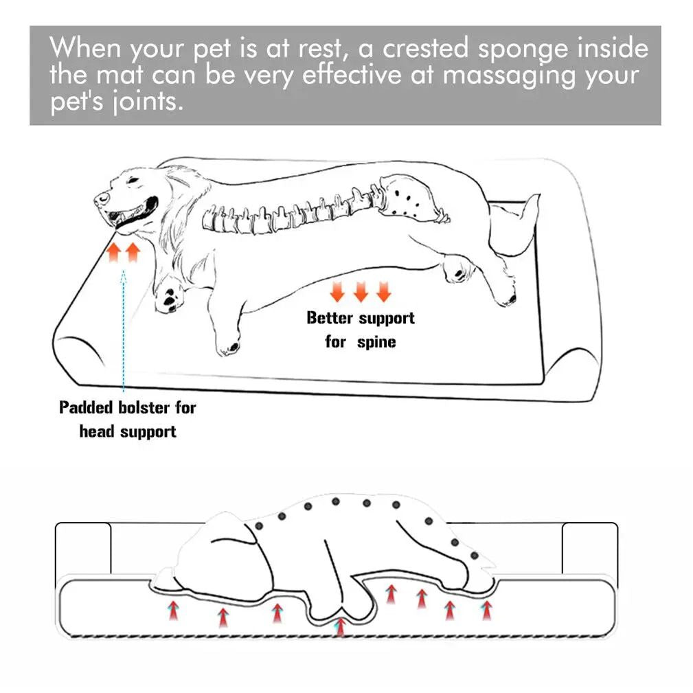 Extra Large Orthopedic Dog Bed With Washable Cover And Bolster Support 3