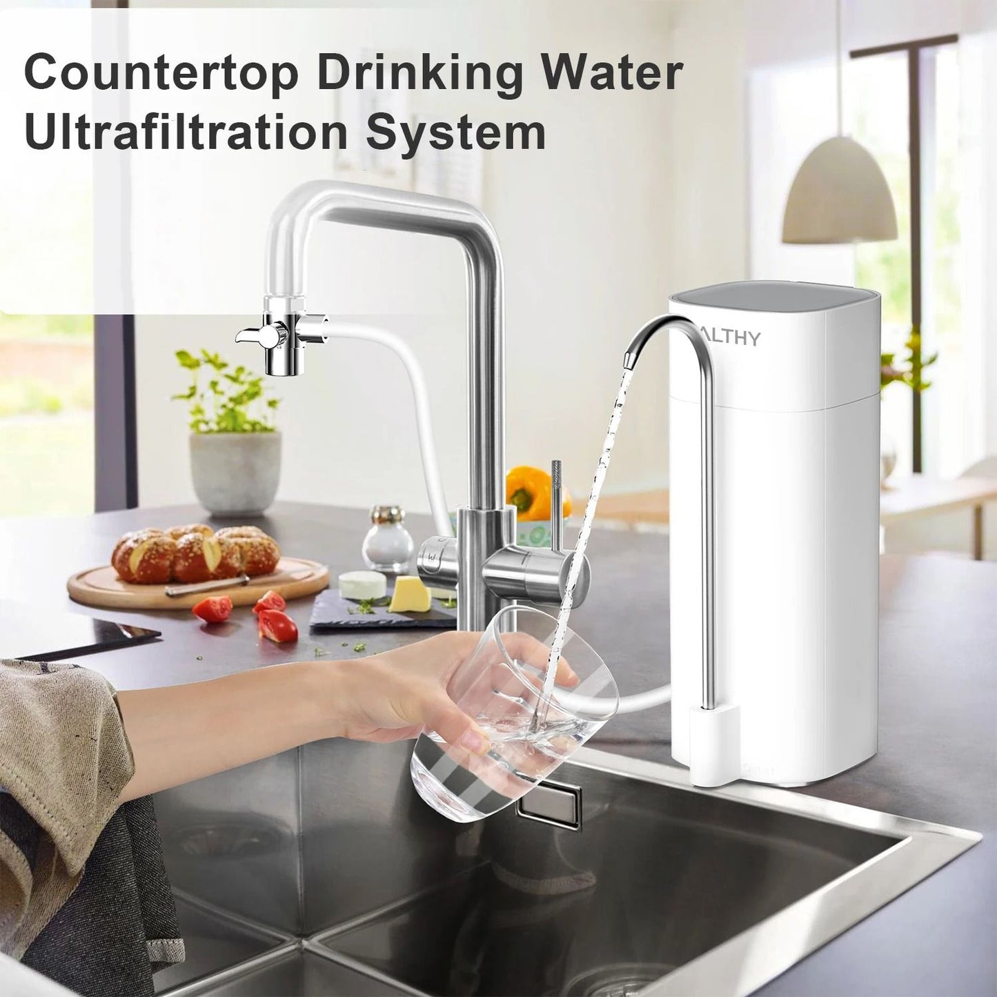 ALTHY Countertop Faucet Water Filter Ultrafiltration System 1