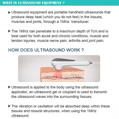 Ultrasound Physiotherapy Massage Device For Muscle Joint Pain Relief 6