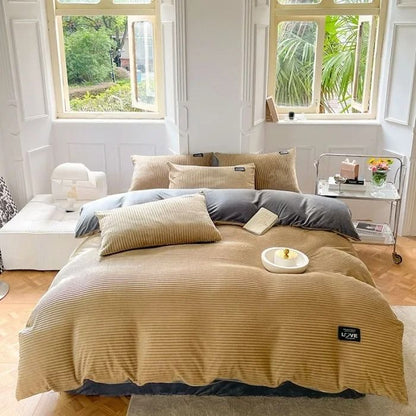 Thick Velvet Duvet Cover Set For Warm Winter Bedding 10